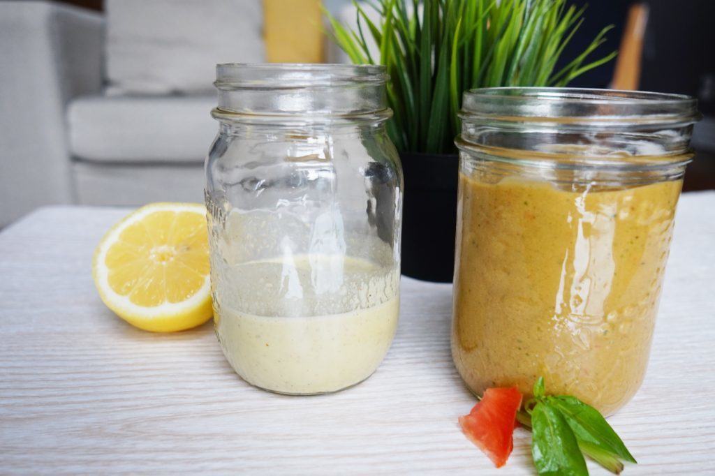 Drea Marie shares two healthy vegan dressings from Kaylor Betts of TNP Fitness.